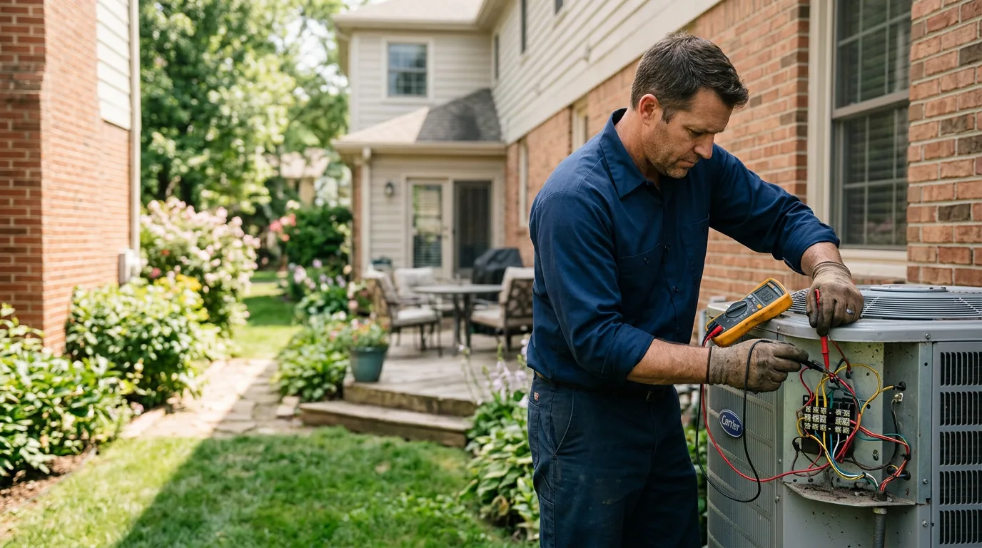 HVAC technician working near Kitts Hill, OH